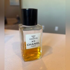 Vintage Chanel No. 5 Eau de Toilette – Collectible Bottle (Used)